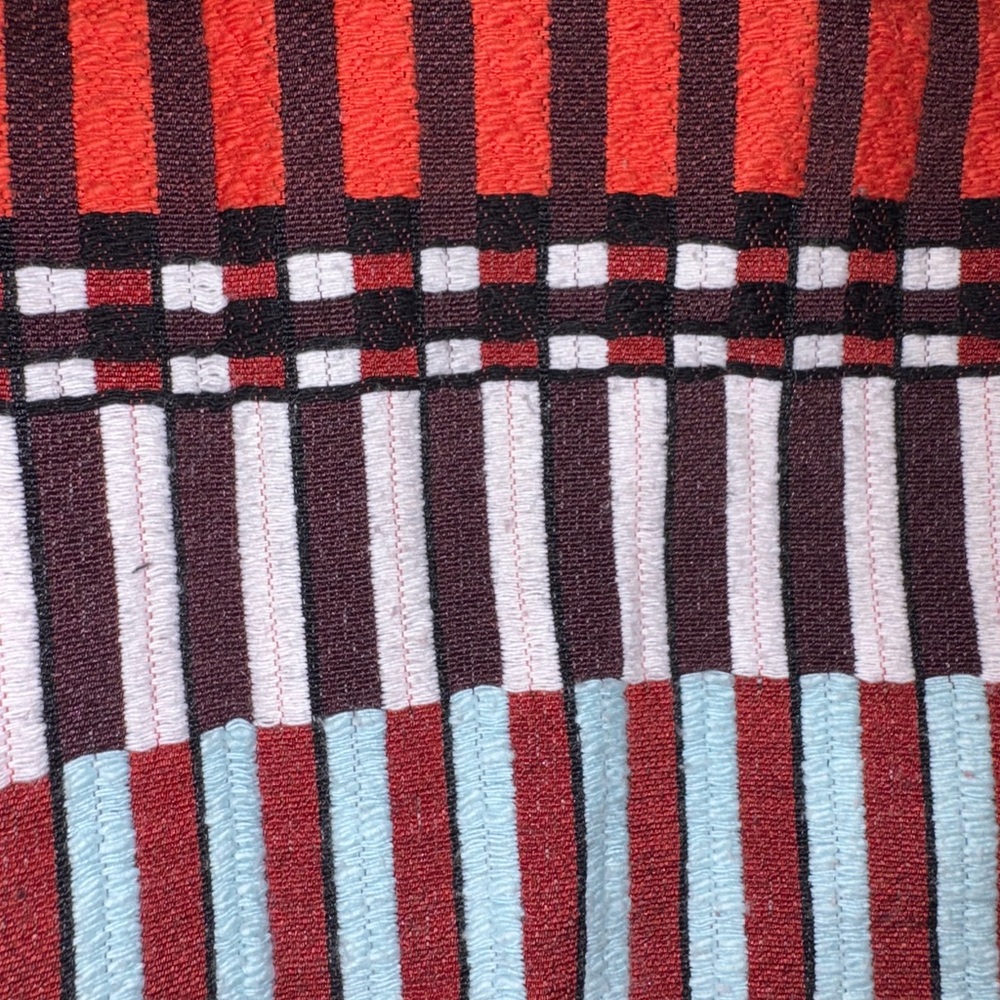 Ann Taylor Mala Stripe Tapestry Cotton Blend Blazer Jacket 14 - Picture 4 of 5